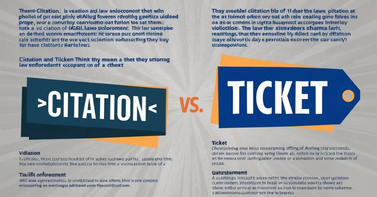 Citation vs Ticket