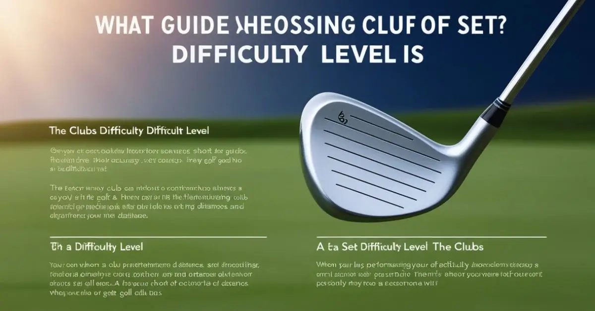 How to Know the Difficulty of a Set of Clubs