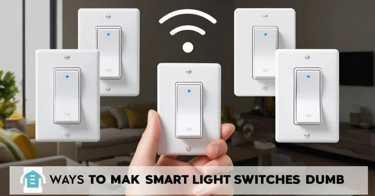 easiest way how to make smart light switches dumb