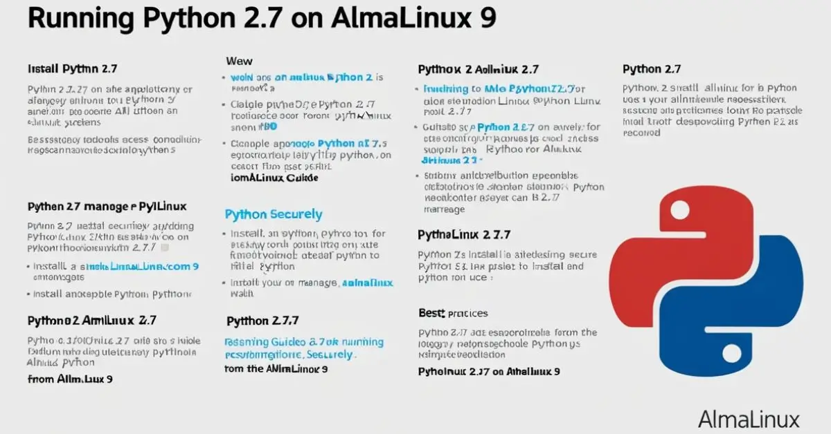 How to Run Python 2.7 on AlmaLinux 9