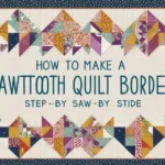 Free How to Make Sawtooth Quilt Border