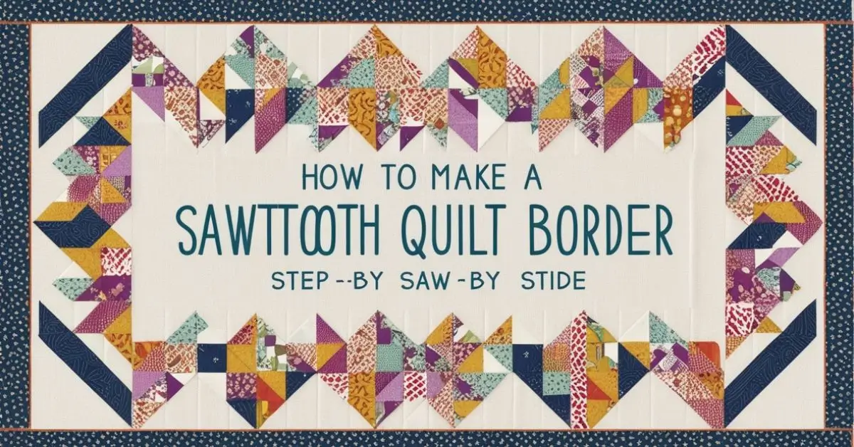 Free How to Make Sawtooth Quilt Border